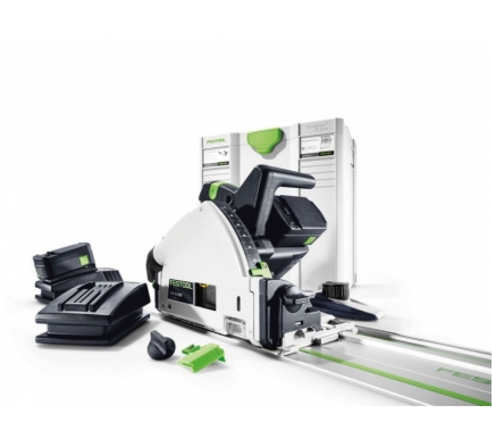 FESTOOL TSC 55 Li REB SET-FS 1400 įleidžiamas pjūklas 2x5,2 Ah